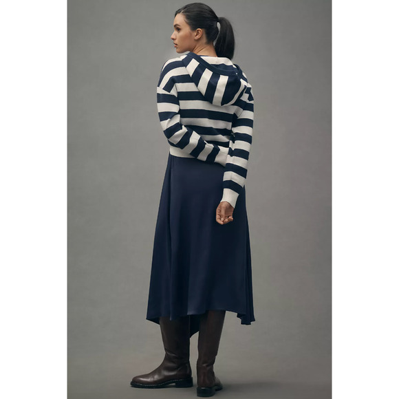 Anthropologie The Gemini Twofer Sweater Dress Set Long-Sleeve Hooded Medium - Picture 2 of 4